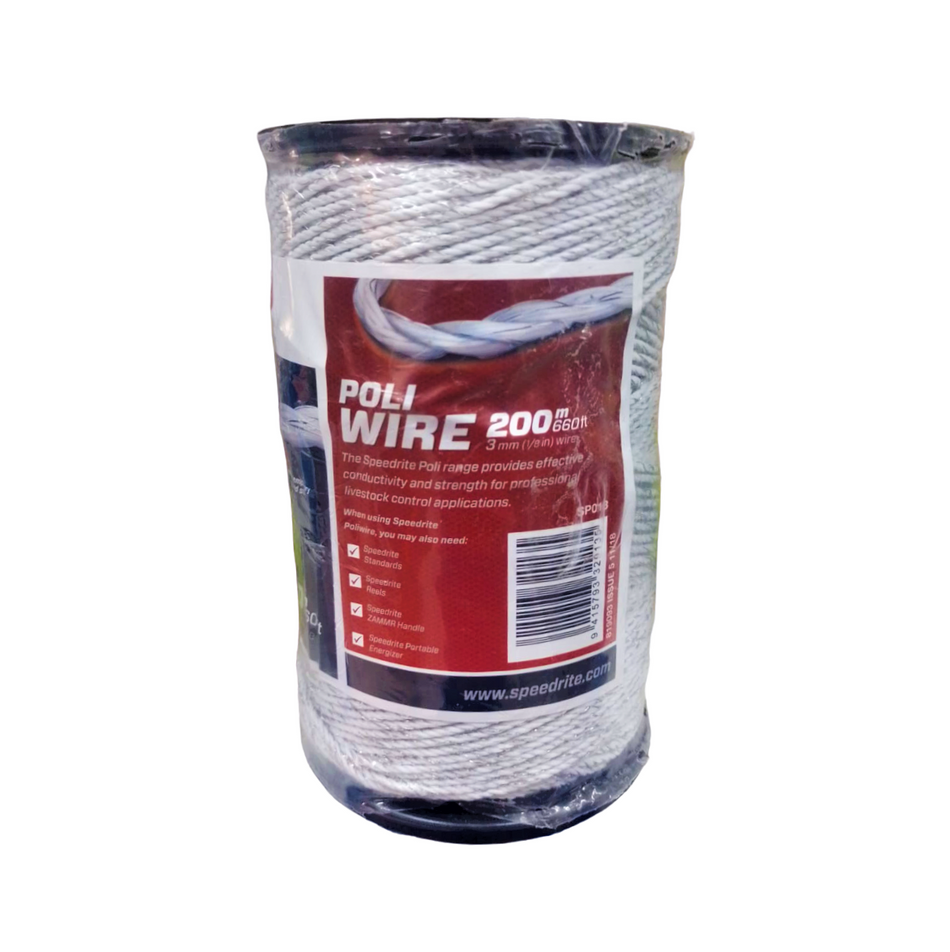 Polywire Hilo Cerco Eléctrico Speedrite 200 M 6 Filamentos