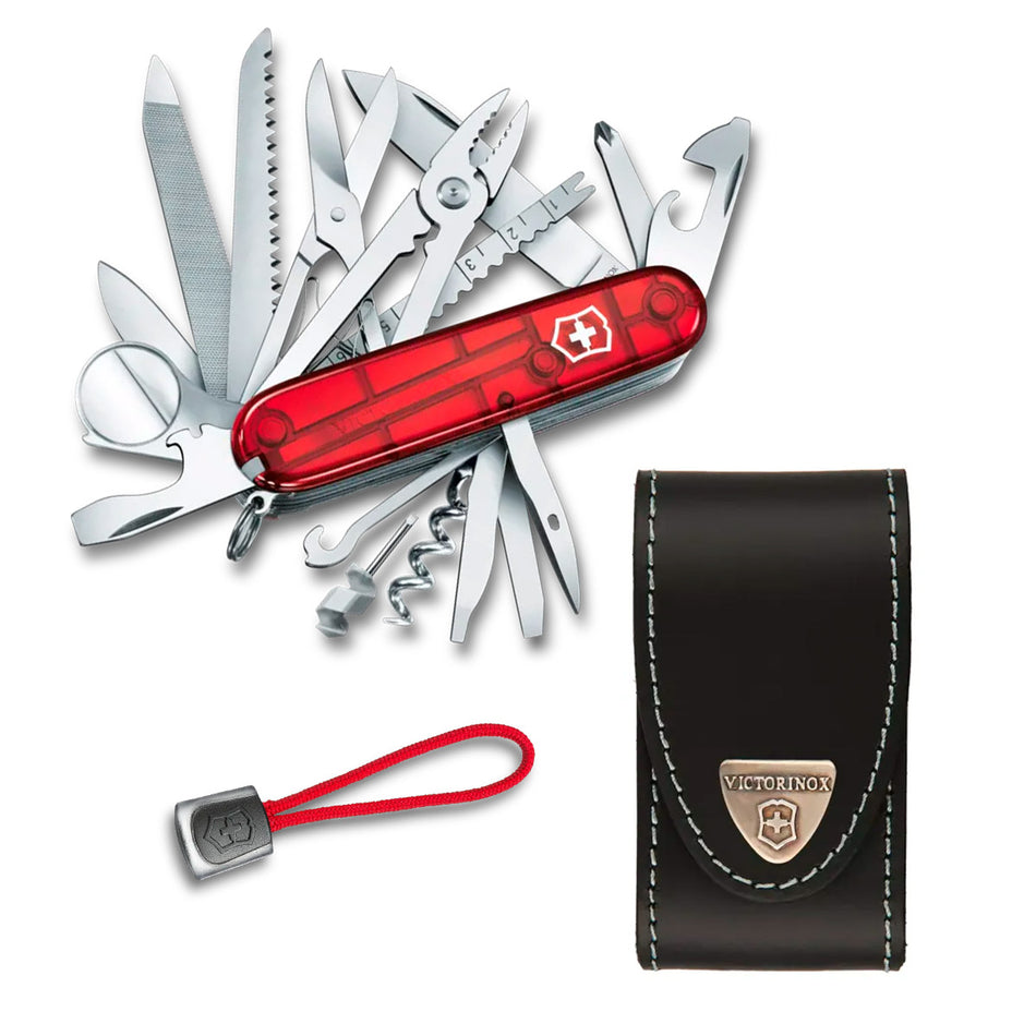 Navaja Victorinox Swiss Champ Roja 1.6795.t Kit Funda+Cordon