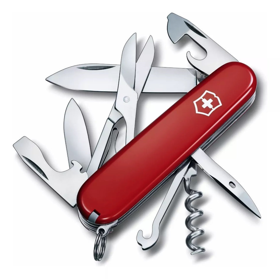 Navaja Climber Rojo Victorinox Kit Funda y Cordón Rojo