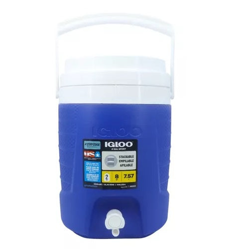Termo 2 Galones Igloo Azul Tapa Roscable 7.5 Lts
