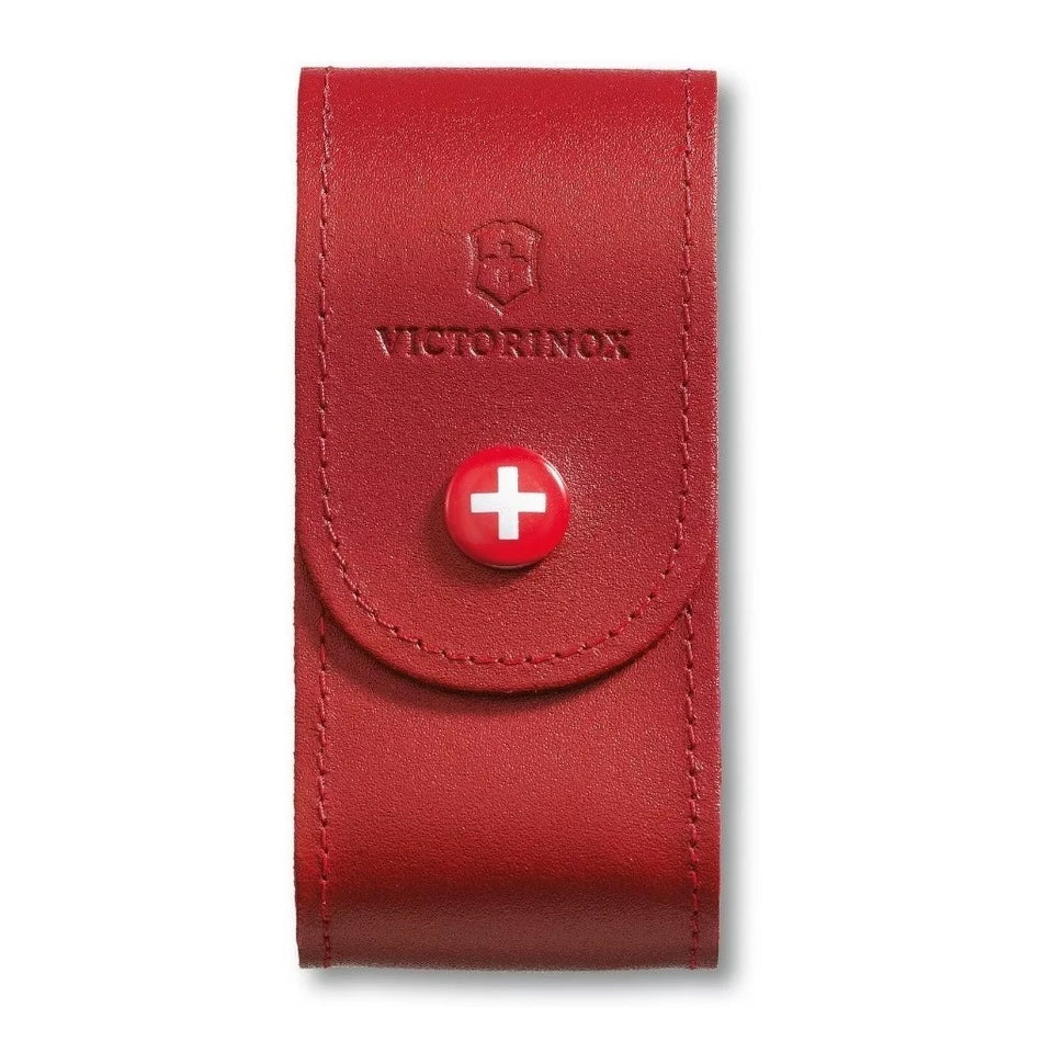 Funda Victorinox Para Navaja Swisschamp Piel Roja