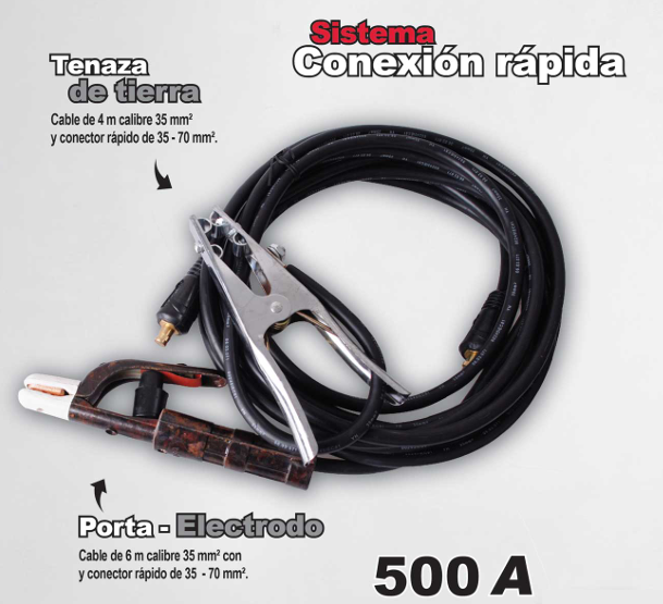 Juego De Cables Soldadora 500A 6M CSOL850 Urrea